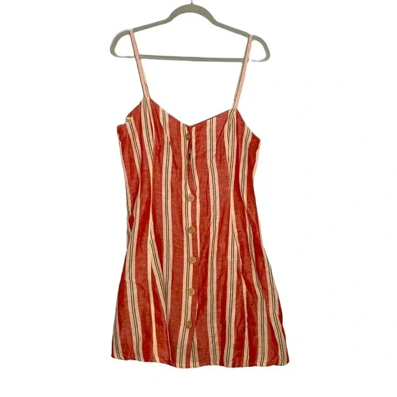 Urban Outfitters | Dresses | Urban Outfitters Womens Linen Blend Redcream Striped Sleeveless Mini Dress Xl | Poshmark Urban Outfitters | Dresses | Urban Outfitters Womens Linen Blend Redcream Striped Sleeveless Mini Dress Xl | Poshmark